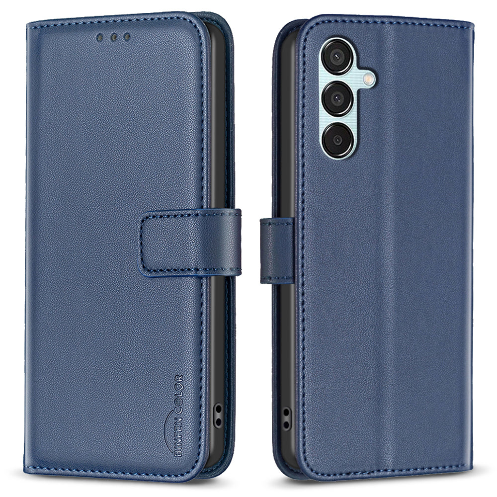 BINFEN COLOR BF17 For Samsung Galaxy M15 5G Case Magnetic Closing Drop-proof Phone Wallet Cover BINFEN COLOR BF17 For Samsung Galaxy M15 5G Case Magnetic Closing Drop-proof Phone Wallet Cover